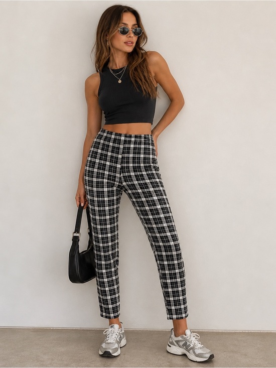 Joe Boxer Pants - ✨ Vintage Joe Boxer Plaid Leggings – NWT Size M ✨